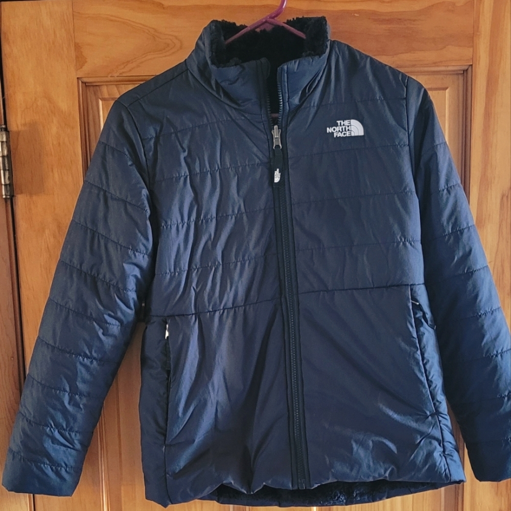North Face Reversible Youth/Girls black large Mossbud Jacket